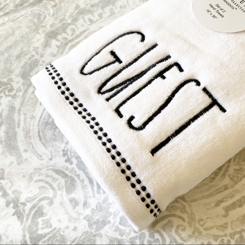 RAE DUNN Guest Hand Towel Set NWT - Picture 5 of 5